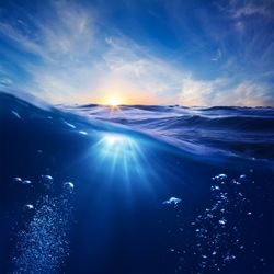 دریا اقیانوس موج امواج آفتاب