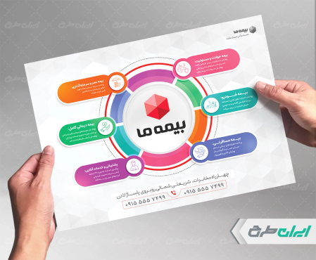 طرح تراکت دفتر بیمه