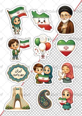 طرح برچسب ایران