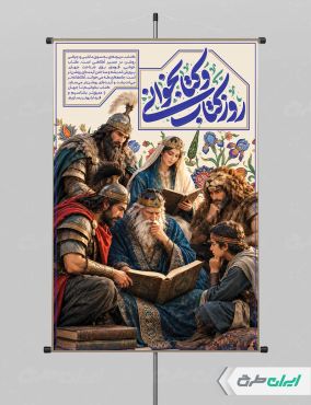 طرح پوستر هفته کتاب و کتاب خوانی
