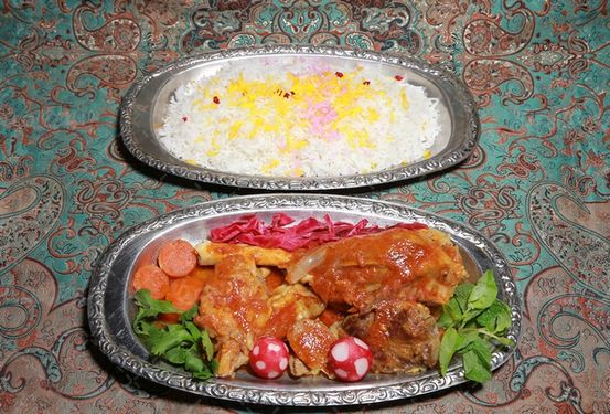 عکس پلو با مرغ