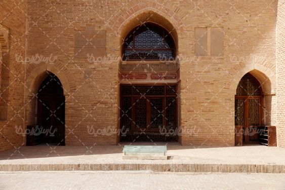 عکس درب قدیمی مسجد جامع