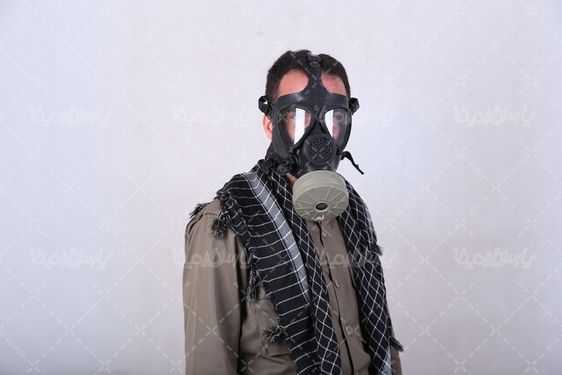 عکس ماسک شیمیایی سرباز ایرانی