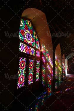 پنجره ارسی مسجد مشیر شیراز