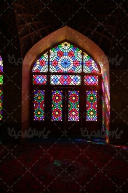 عکس پنجره ارسی مسجد نصیرالملک