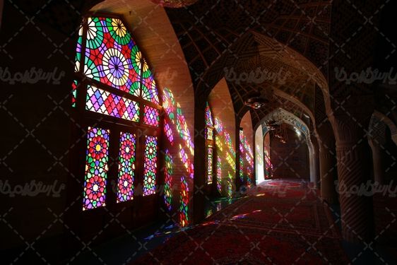 تصویر پنجره ارسی مسجد نصیرالملک