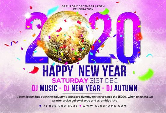 طرح تبریک سال نو میلادی