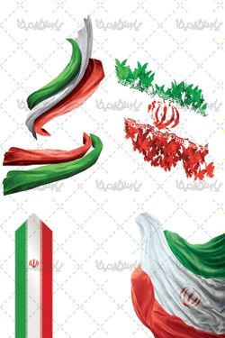 طرح تصویر دوربری پرچم ایران
