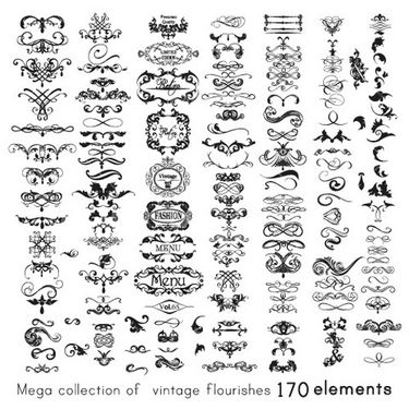 وکتور برداری فریم گل  همراه با گل و بوته و طرح خالکوبی