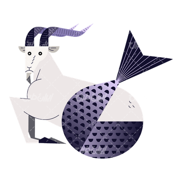 وکتور برداری حیوان همراه با بز کوهی و بر شاخ دار