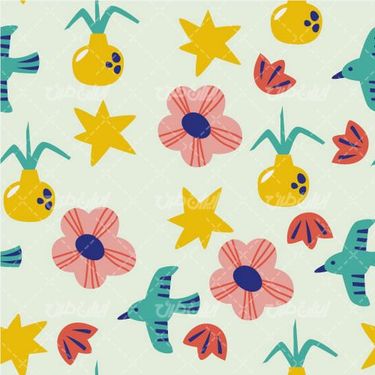 وکتور برداری پترن همراه با  پس زمینه و تصویر زمینه