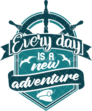 وکتور برداری سکان کشتی همراه با  برچسب گرافیکی و برچسب