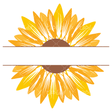 وکتور برداری رنگ آمیزی گل آفتابگردان همراه با رنگ آمیزی و نقاشی