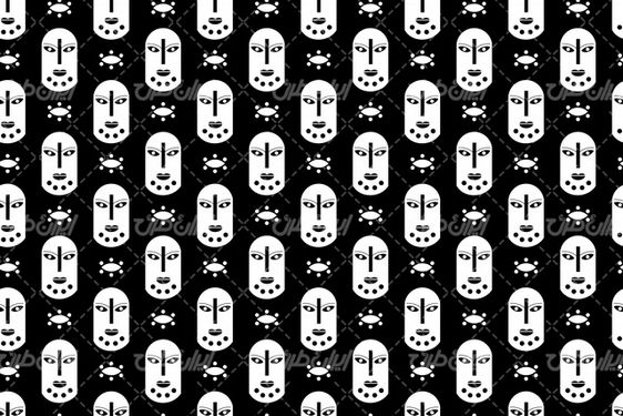 وکتور برداری پترن همراه با کاغذ دیواری و پس زمینه