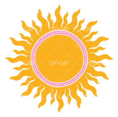 وکتور برداری نماد خورشید همراه با المان طراحی و عناصر طراحی