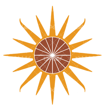 وکتور برداری نماد خورشید همراه با المان طراحی و عناصر طراحی