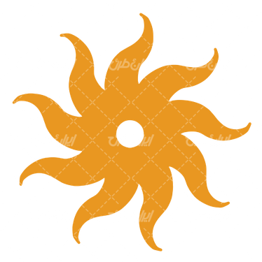 وکتور برداری لوگو خورشید همراه با المان طراحی و عناصر طراحی