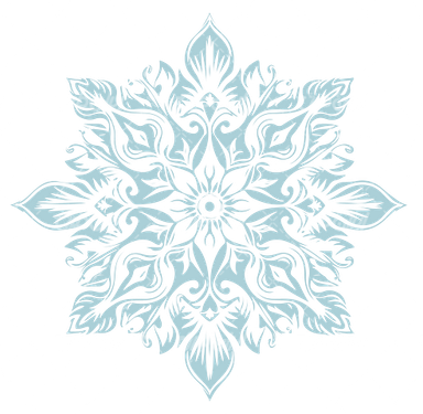 وکتور برداری نشان برف همراه با لوگوی برف و عناصر طراحی