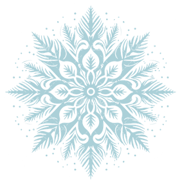 وکتور برداری نشان برف همراه با لوگوی برف و عناصر طراحی