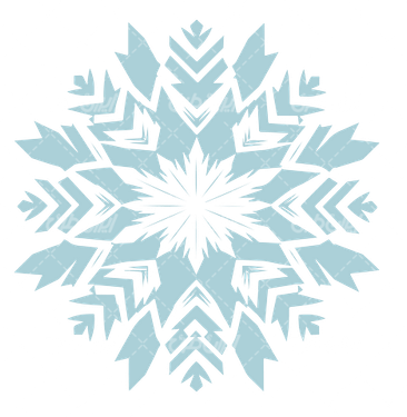 وکتور برداری نشان برف همراه با لوگوی برف و عناصر طراحی