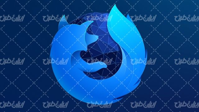 تصویر با کیفیت پس زمینه آبی همراه با بک گراند و روباه