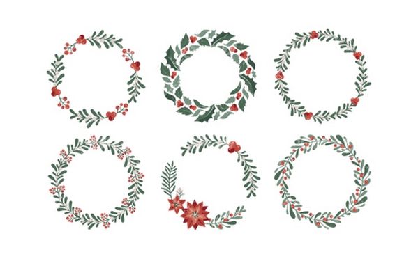 وکتور برداری گل و بوته همراه با المان طراحی و عناصر طراحی