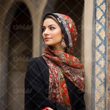 شال قرمز زنانه ایرانی