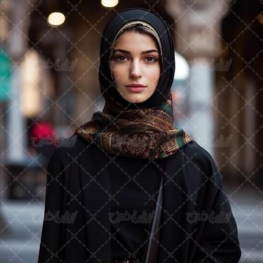 روسری مشکی زنانه ایرانی
