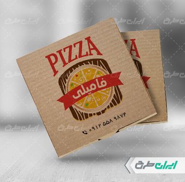 طرح بسته بندی جعبه پیتزا