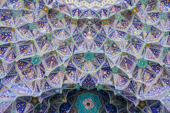 کاشی کاری مسجد امام جاذبه مذهبی اصفهان