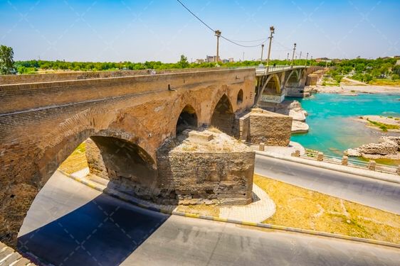 تصویر با کیفیت پل ساسانی دزفول