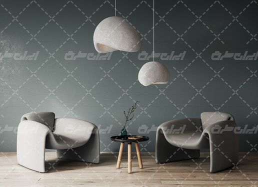 تصویر با کیفیت دکوراسیون داخلی همراه با مبل و مبلمان