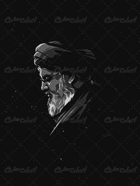 طرح نقاشی دیجیتال سید حسن نصرالله دبیر کل حزب الله لبنان