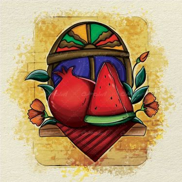 پوستر شب یلدا گرافیکی