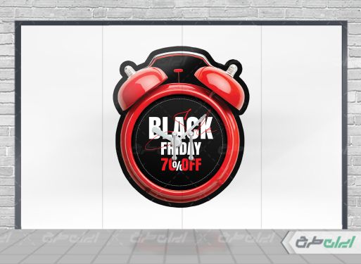 استیکر روی شیشه بلک فرایدی