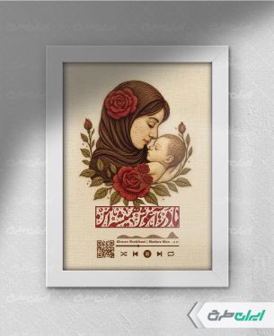 طرح لایه باز قاب موزیکال روز مادر