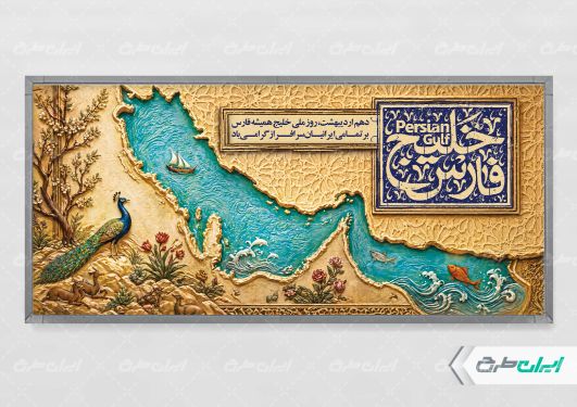 طرح پلاکارد روز ملی خلیج فارس