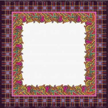 وکتور روسری و شال ایرانی برداری لایه باز