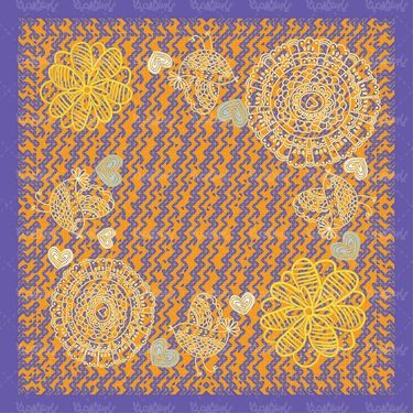 وکتور روسری و شال ایرانی برداری لایه باز