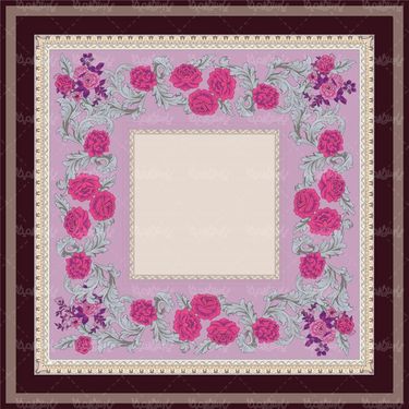 طرح وکتور روسری و شال ایرانی برداری لایه باز