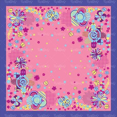 طرح لایه باز وکتور روسری و شال ایرانی