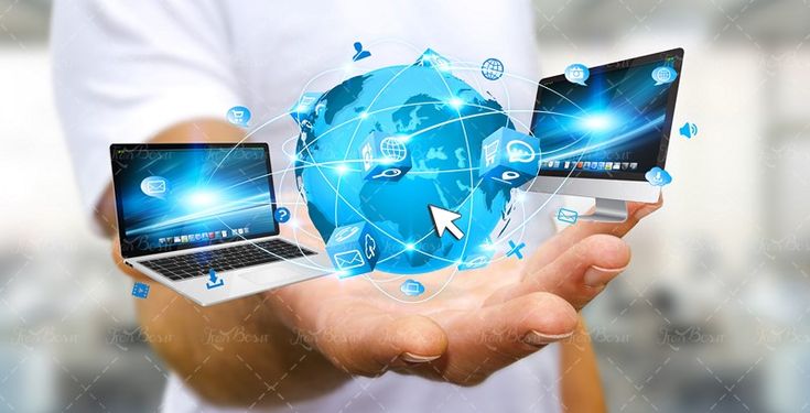 اینترنت دنیایی مجازی فضای مجازی لپ تاپ مانیتور