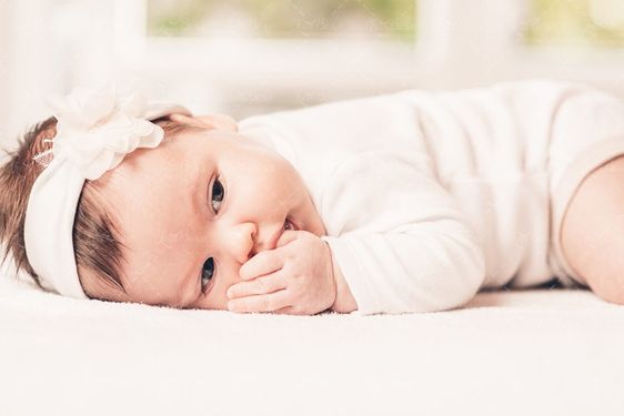 عکاسی آتلیه کودک پتو نوزاد خردسال بچه گل سر 5