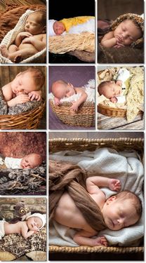 عکاسی آتلیه عکس نوزاد آتلیه کودک خردسال سبد بچه