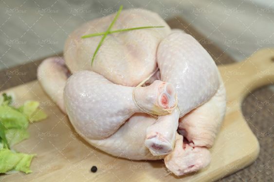 پروتئینی گوشت سفید مرغ چاقوی گوشت بری تخته آشپزی