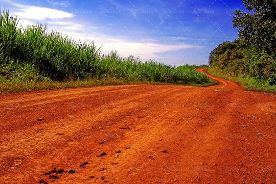 جاده خاکی جاده قرمز منظره چشم انداز طبیعت