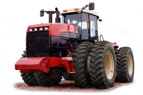 تراکتور قرمز ماشین آلات کشاورزی ادوات کشت و کار تراکتور تقویت شده
