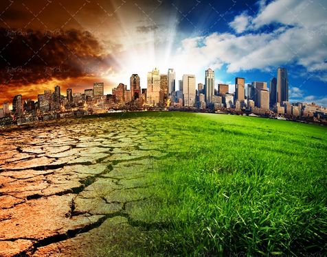 آبادی خشکسالی چمنزار علفزار کویر بیابان تصویر دو پهلو