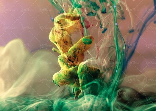 دود  ابر  جوهر رنگی درآ ب