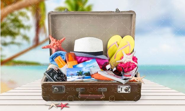 وسایل مسافرتی چمدان لوازم ساحلی